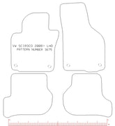 Volkswagen VW Scirocco 2008 - 2018 LHD